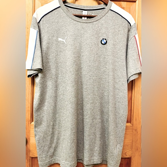 Men’s “Puma” Gray Tee w/ BMW Motorsport Logo - Picture 1 of 13
